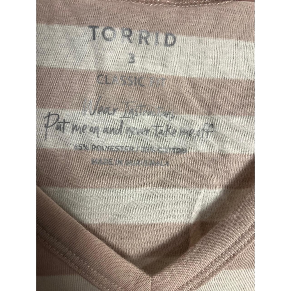 NWT Torrid Girlfriend Heritage Slub V-Neck Flutter Sleeve Tee‎ 3X - Picture 9 of 9